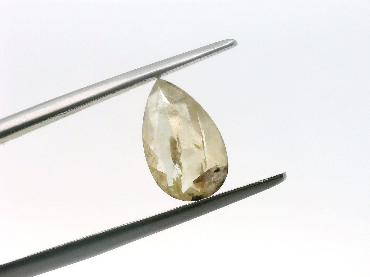 1.62 ct Pear Salt and Pepper Natural Diamond