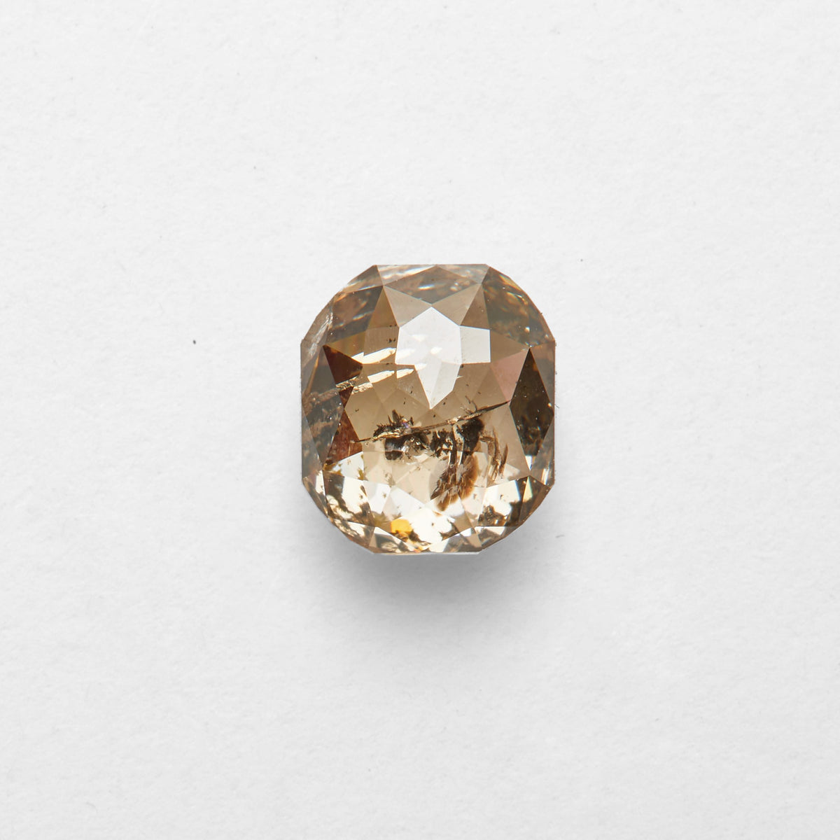 0.99 ct Asscher Cut Salt and Pepper Diamond