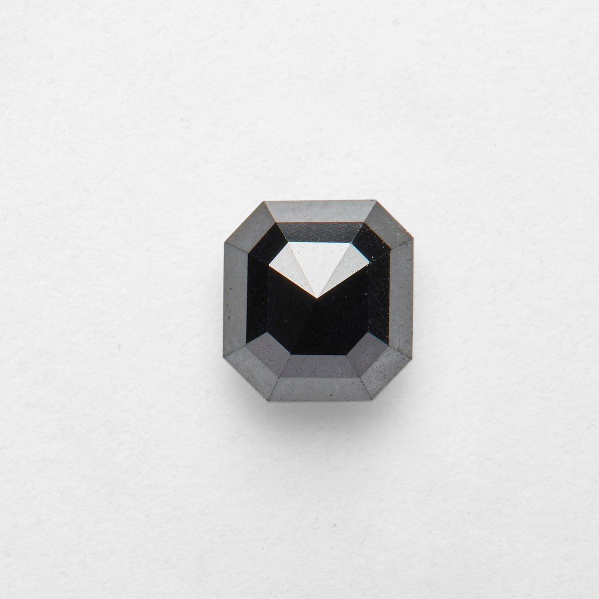 0.76 ct Asscher Cut Salt and Pepper Diamond