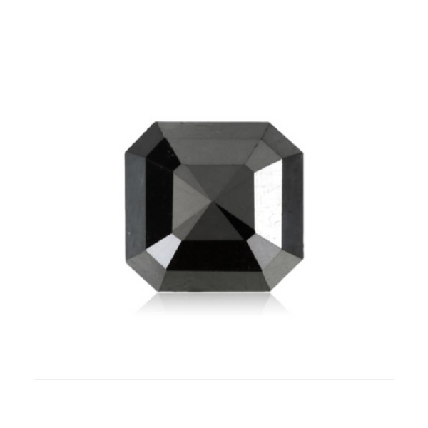 5.20 mm Asscher Shape Black Natural Melee Diamonds – AA Quality