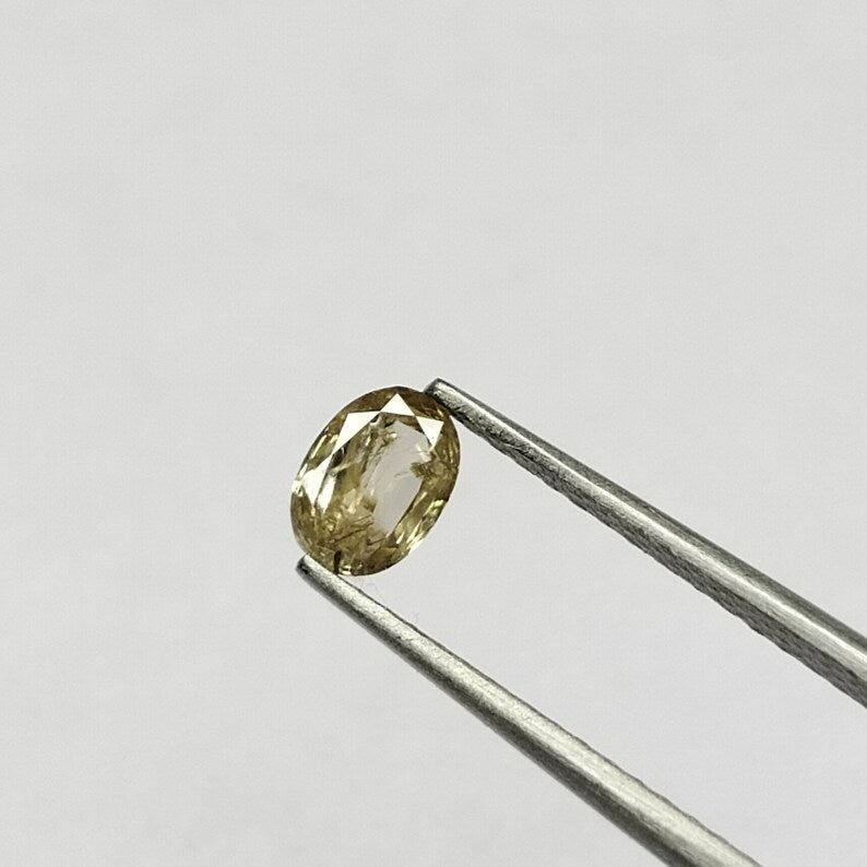0.24 ct Oval Salt and Pepper Natural Diamond, I3