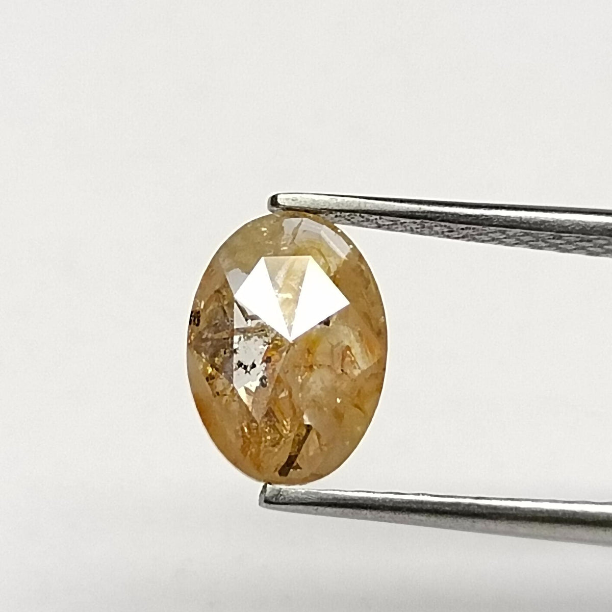 0.81 ct Oval Salt and Pepper Natural Diamond, I3