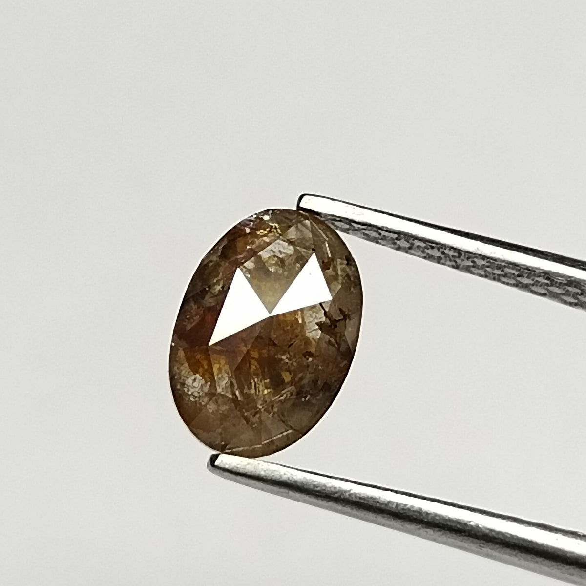 0.58 ct Oval Salt and Pepper Natural Diamond, I3