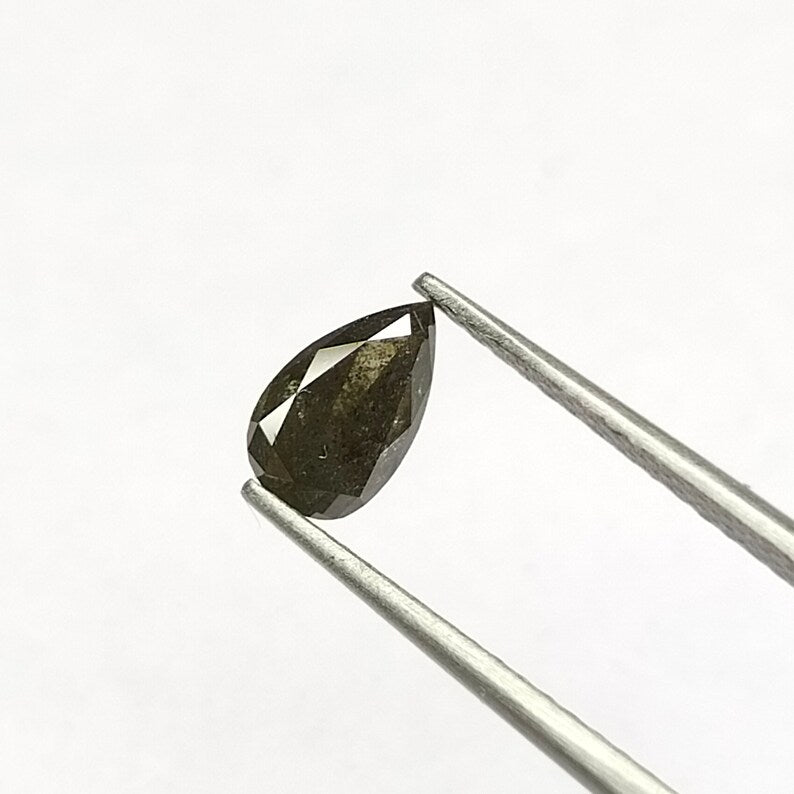 0.50 ct Pear Salt and Pepper Natural Diamond, I3