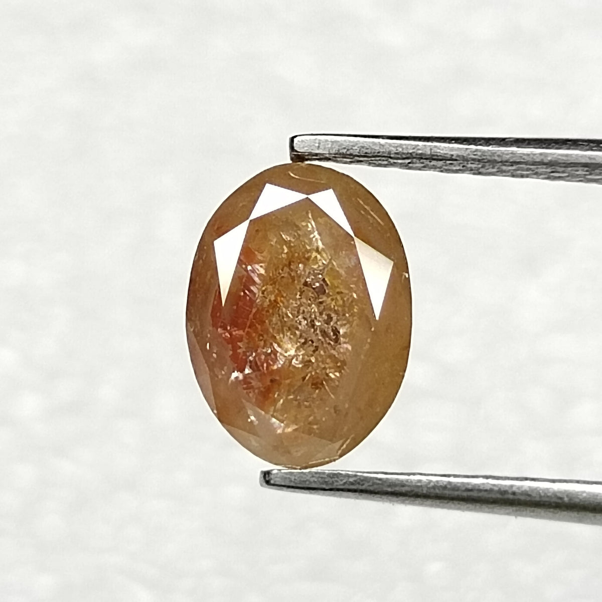 0.78 ct Oval Salt and Pepper Natural Diamond, I3