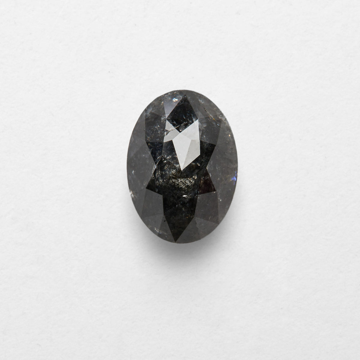 1.73 ct Oval Shape Salt And Pepper Diamond