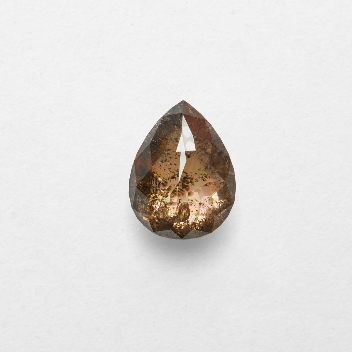0.98 ct Pear Salt and Pepper Diamond