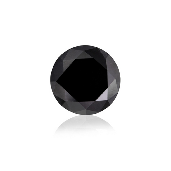 1.70 mm Round Black Natural Diamond, Calibrated