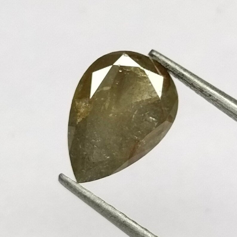 0.90 ct Pear Salt and Pepper Natural Diamond, I3