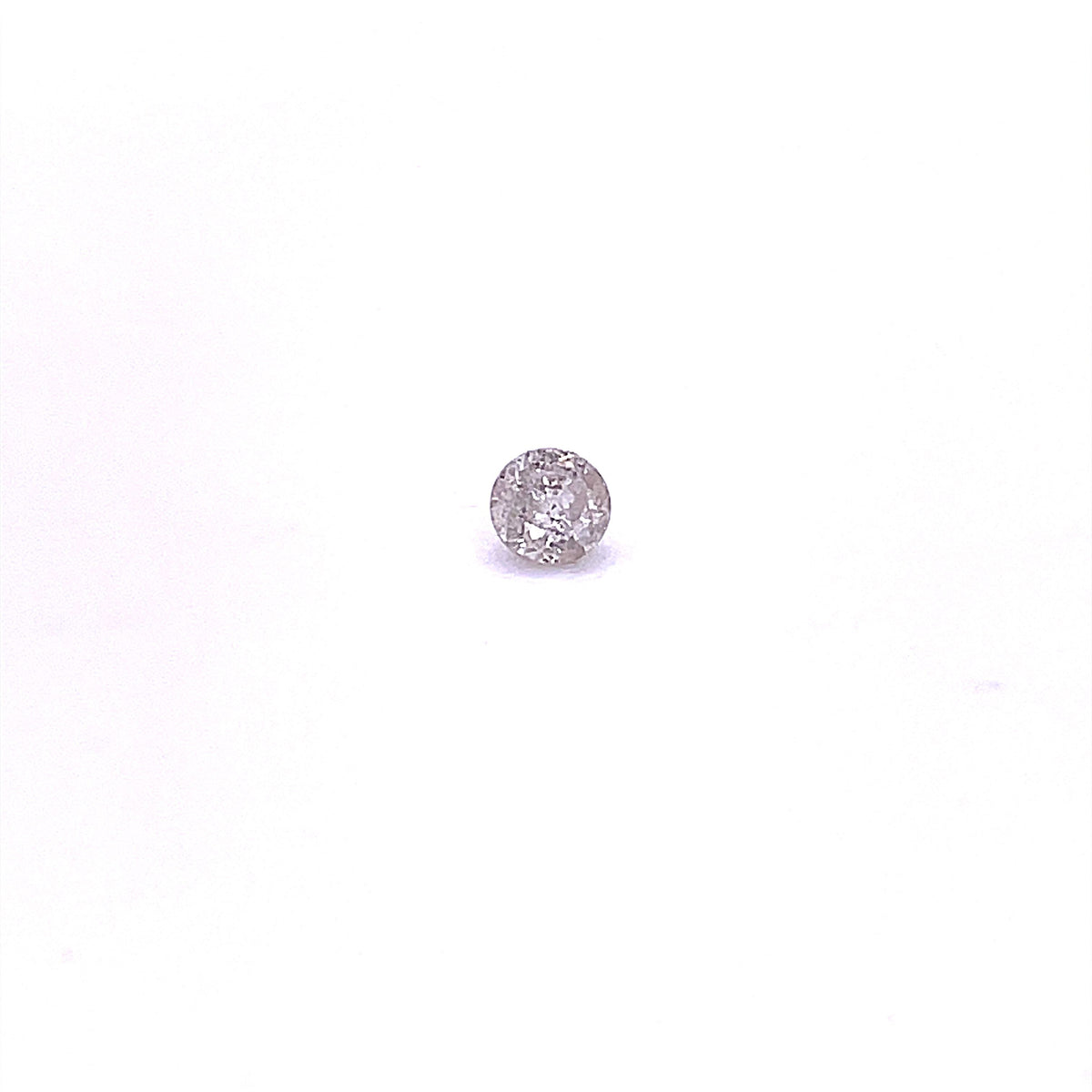 0.47 ct Round Salt and Pepper Natural Diamond