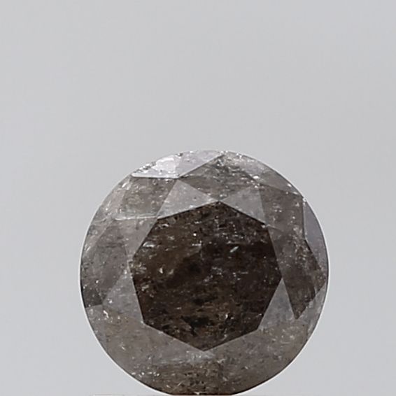 1.16 ct Round Salt and Pepper Natural Diamond, VVS2