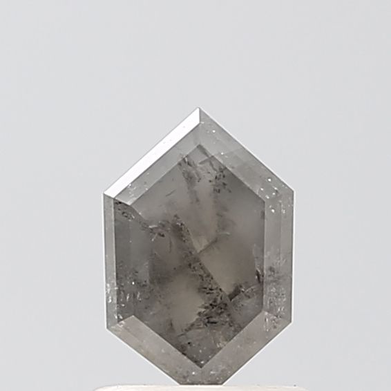 0.67 ct Hexagon Salt and Pepper Natural Diamond, VVS2