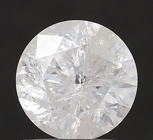 1.10 ct Round Salt and Pepper Natural Diamond, VVS2