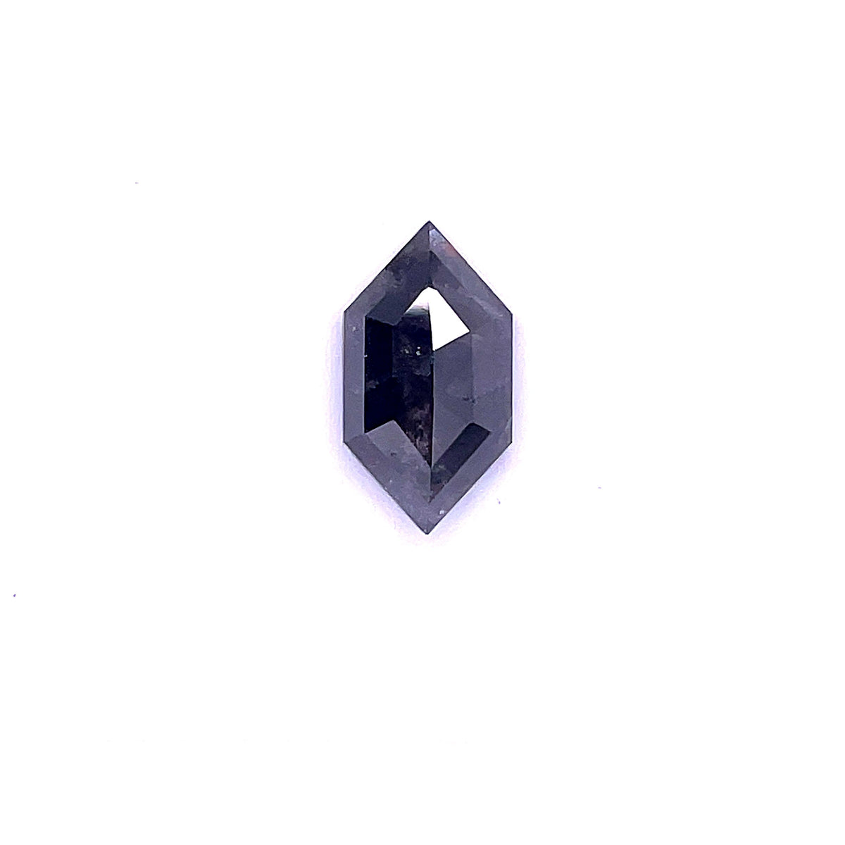 2.93 ct Hexagon Salt and Pepper Natural Diamond