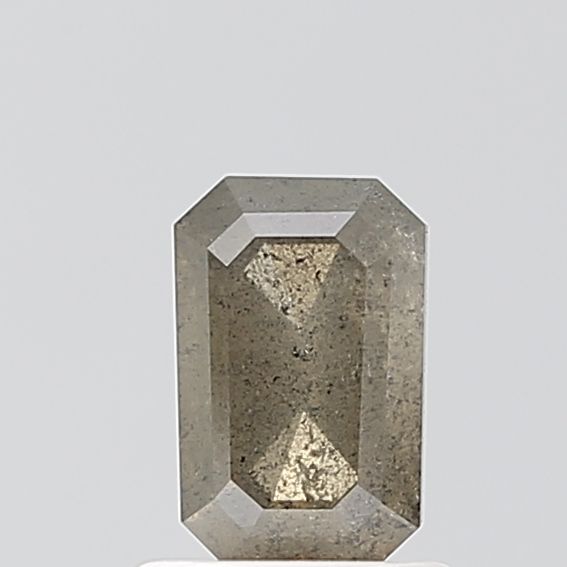 0.93 ct Emerald Salt and Pepper Natural Diamond, VVS2