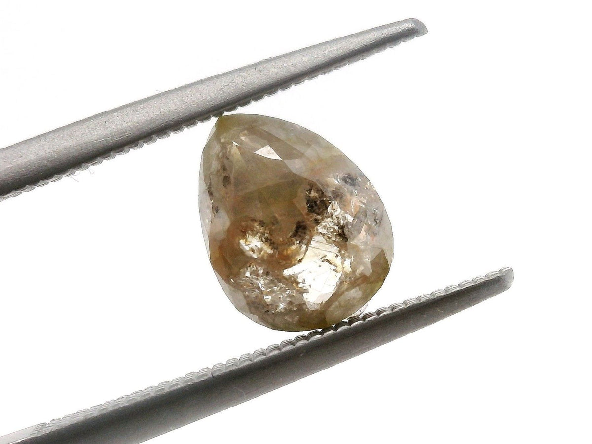 1.78 ct Pear Salt and Pepper Natural Diamond