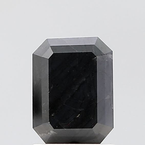 1.57 ct Emerald Salt and Pepper Natural Diamond, VS2