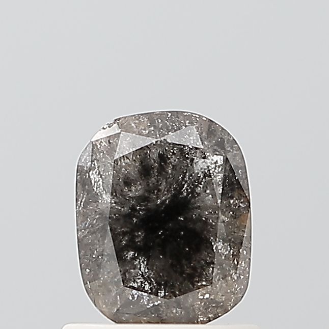 0.89 ct Cushion Salt and Pepper Natural Diamond, VS1