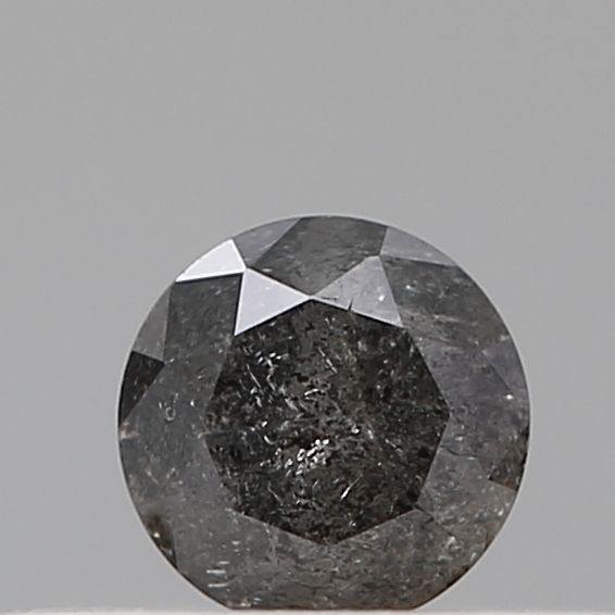 0.22 ct Round Salt and Pepper Natural Diamond, VVS2