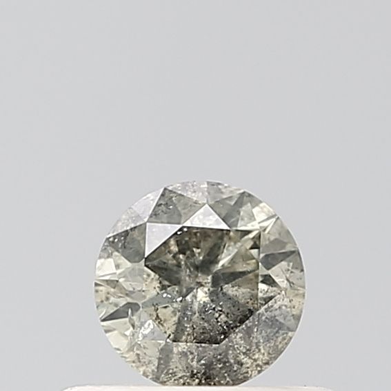 0.31 ct Round Salt and Pepper Natural Diamond, VVS1