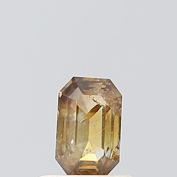0.42 ct Emerald Salt and Pepper Natural Diamond, I2