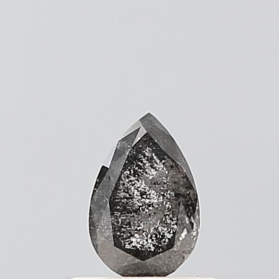 0.38 ct Pear Salt and Pepper Natural Diamond, VVS2