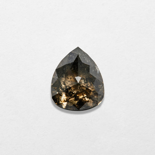 0.88 ct Pear Shape Salt and Pepper Natural Diamond