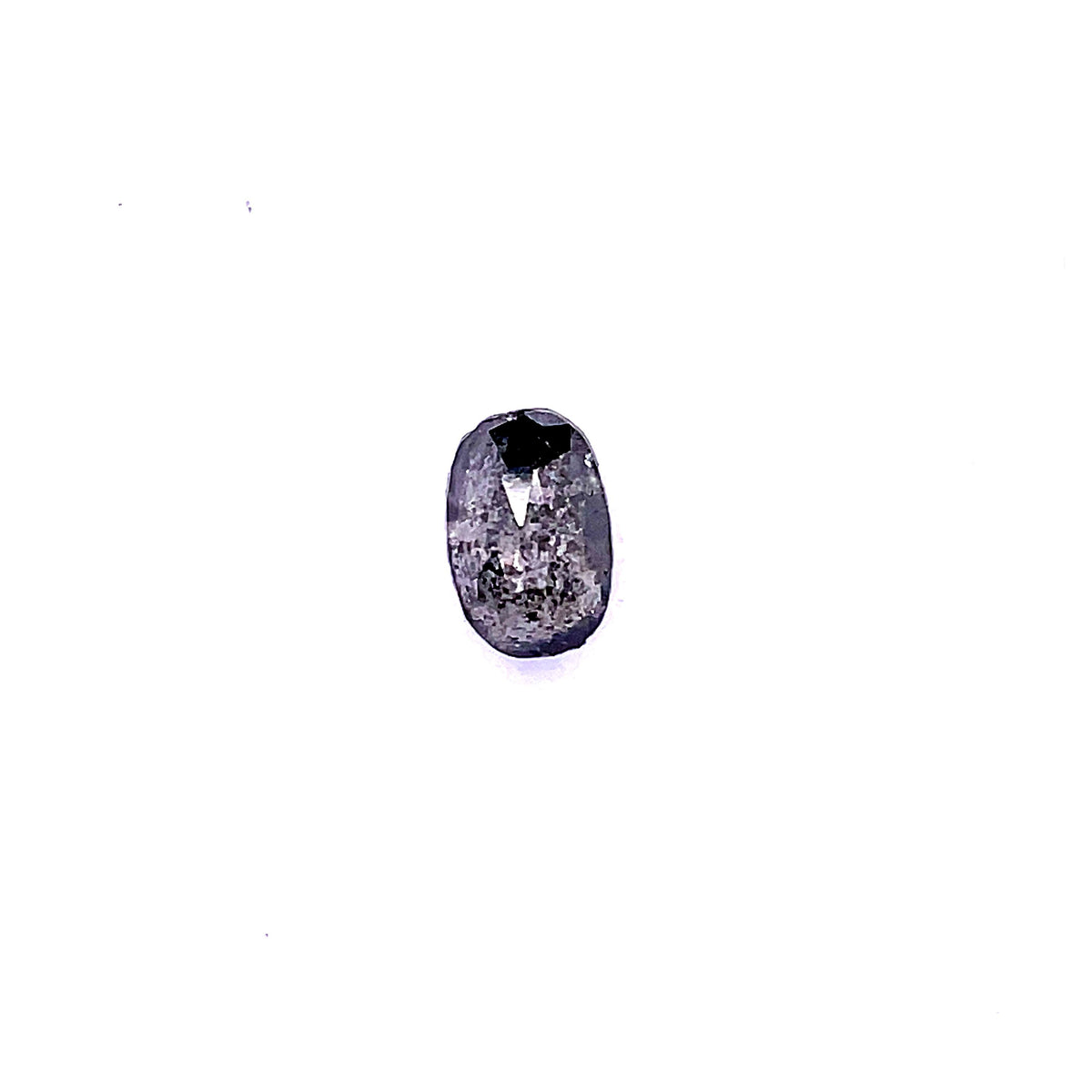 0.51 ct Oval Salt and Pepper Natural Diamond