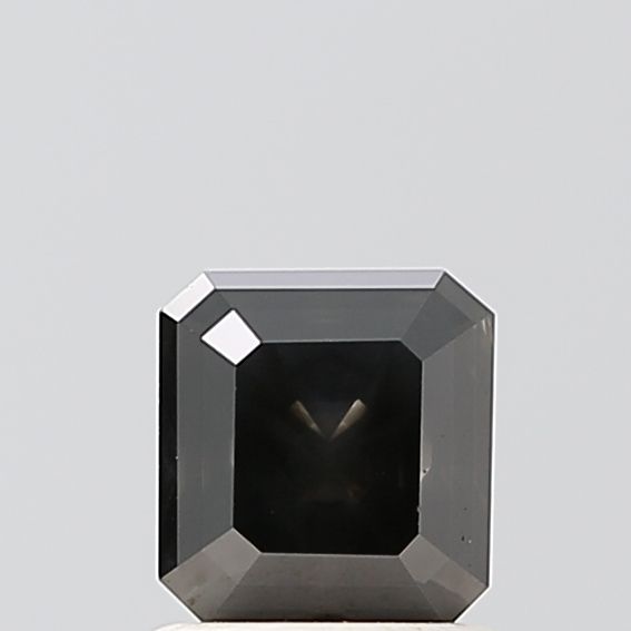 1.09 ct Asscher Salt and Pepper Natural Diamond, VVS1
