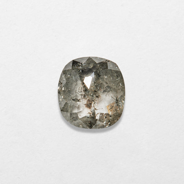 0.60 ct Cushion Shape Salt and Pepper Natural Diamond