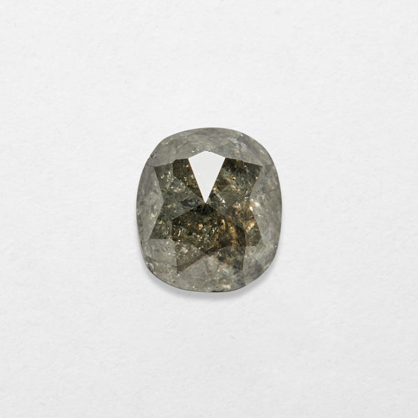 1.74 ct Oval Shape Salt and Pepper Natural Diamond