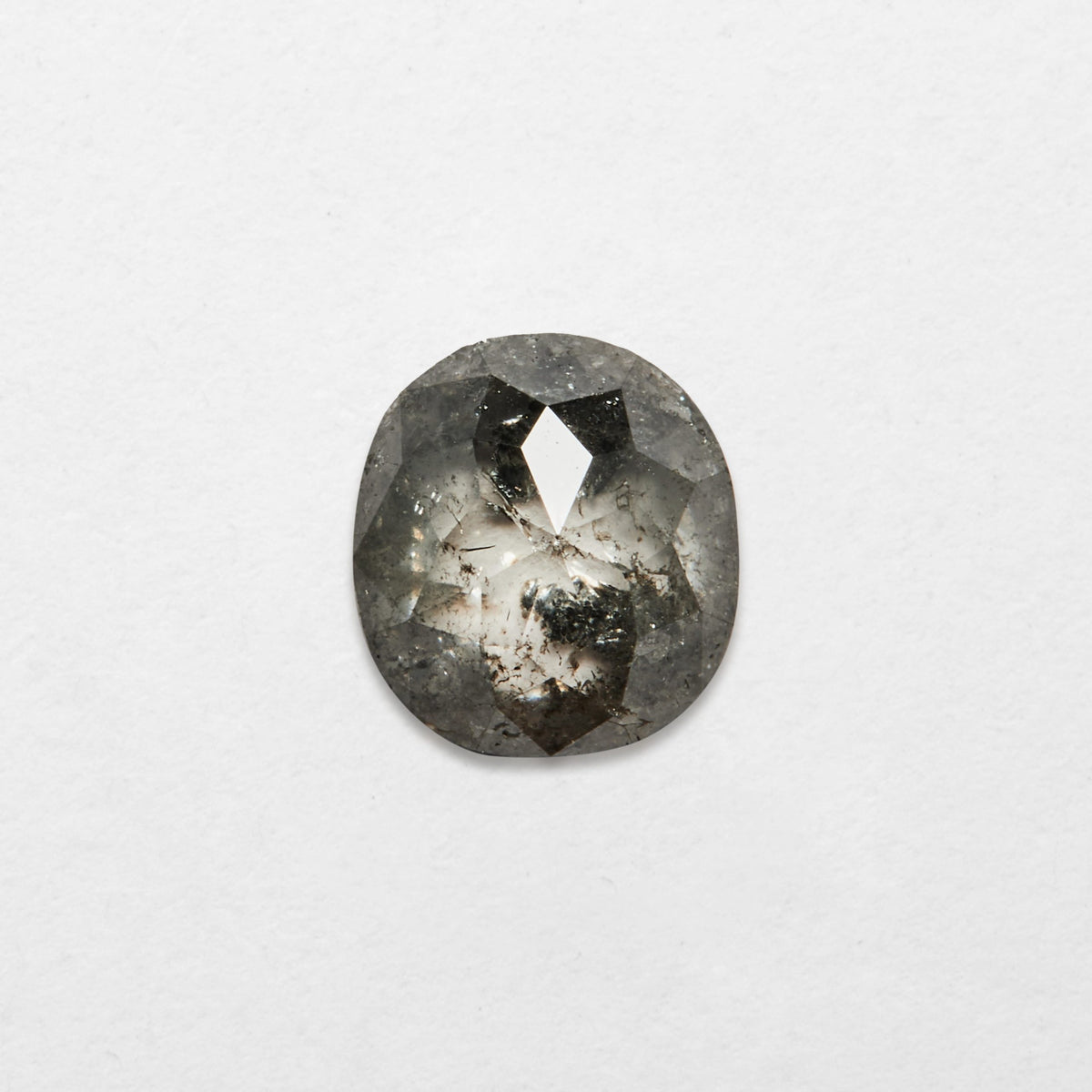 0.60 ct Cushion Cut Salt and Pepper Natural Diamond