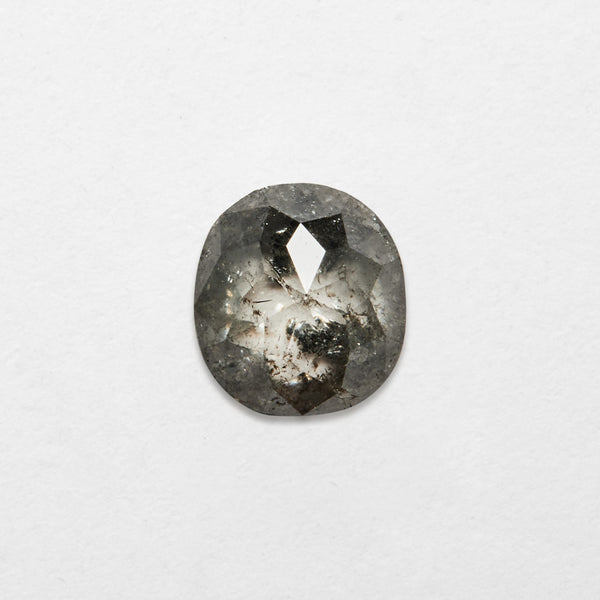 0.60 ct Cushion Cut Salt and Pepper Natural Diamond