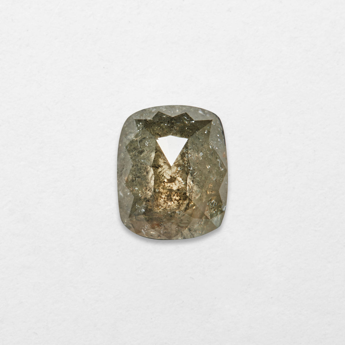 1.36 ct Radiant Shape Salt and Pepper Natural Diamond