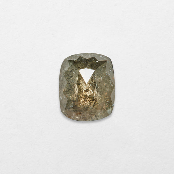 1.36 ct Radiant Shape Salt and Pepper Natural Diamond