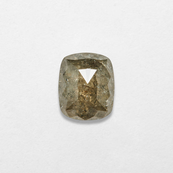 1.30 ct Radiant Shape Salt and Pepper Natural Diamond