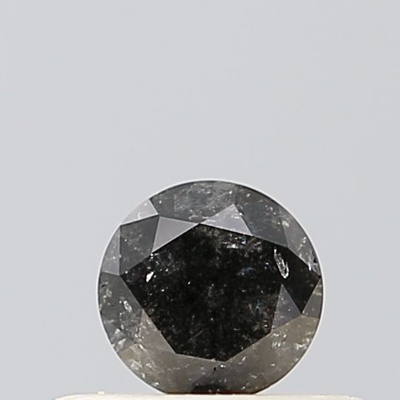 0.25 ct Round Salt and Pepper Natural Diamond, VS1