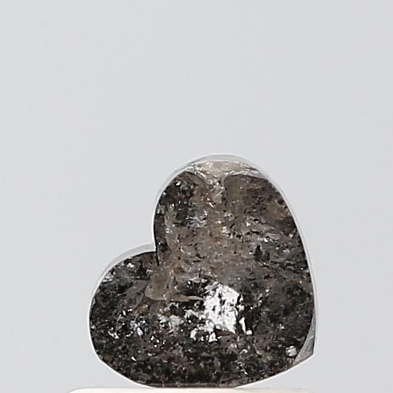 0.80 ct Heart Salt and Pepper Natural Diamond, VS1