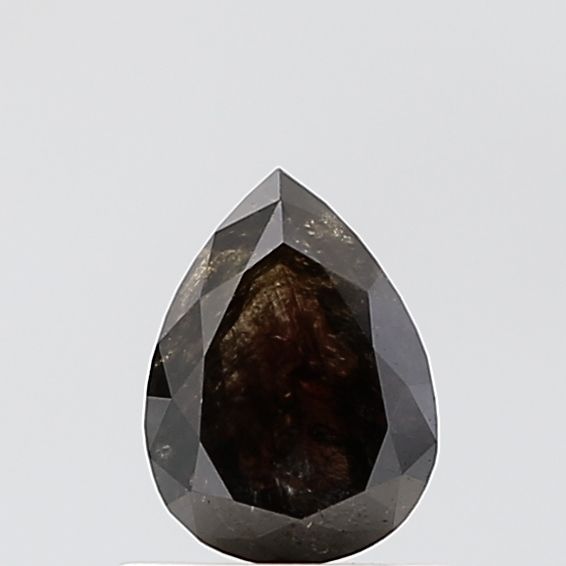 0.86 ct Pear Salt and Pepper Natural Diamond, VVS2