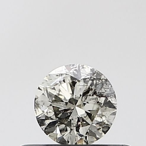 0.30 ct Round Salt and Pepper Natural Diamond, VVS1