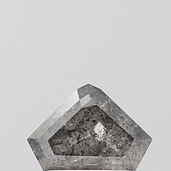 1.02 ct Trillion Salt and Pepper Natural Diamond, VVS2