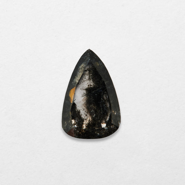 1.28 ct Drop Diamond Salt and Pepper Natural Diamond