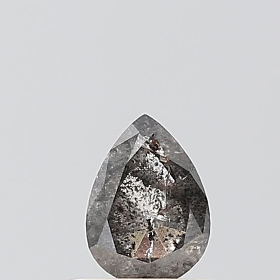 0.48 ct Pear Salt and Pepper Natural Diamond, VVS2