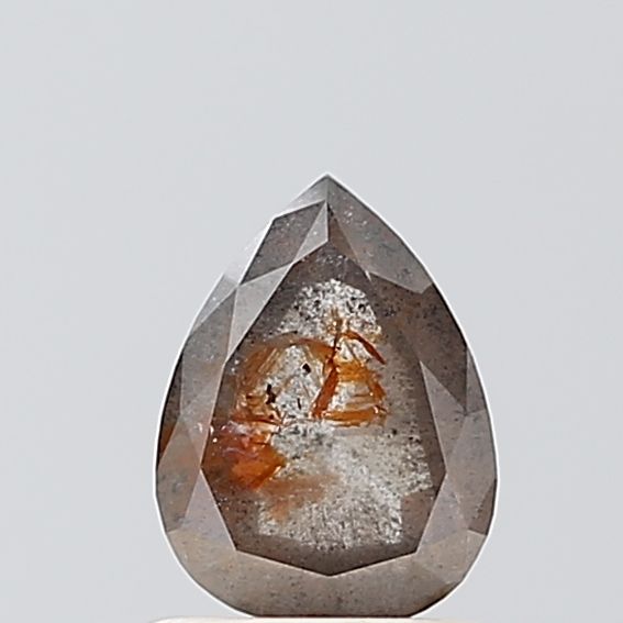 0.95 ct Pear Salt and Pepper Natural Diamond, VVS2