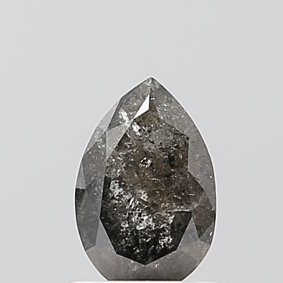 0.89 ct Pear Salt and Pepper Natural Diamond, VVS2