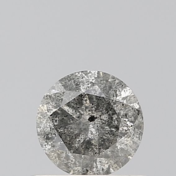 0.45 ct Round Salt and Pepper Natural Diamond, VS1