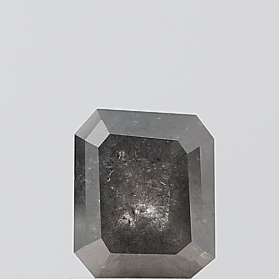 1.09 ct Emerald Salt and Pepper Natural Diamond, VVS2