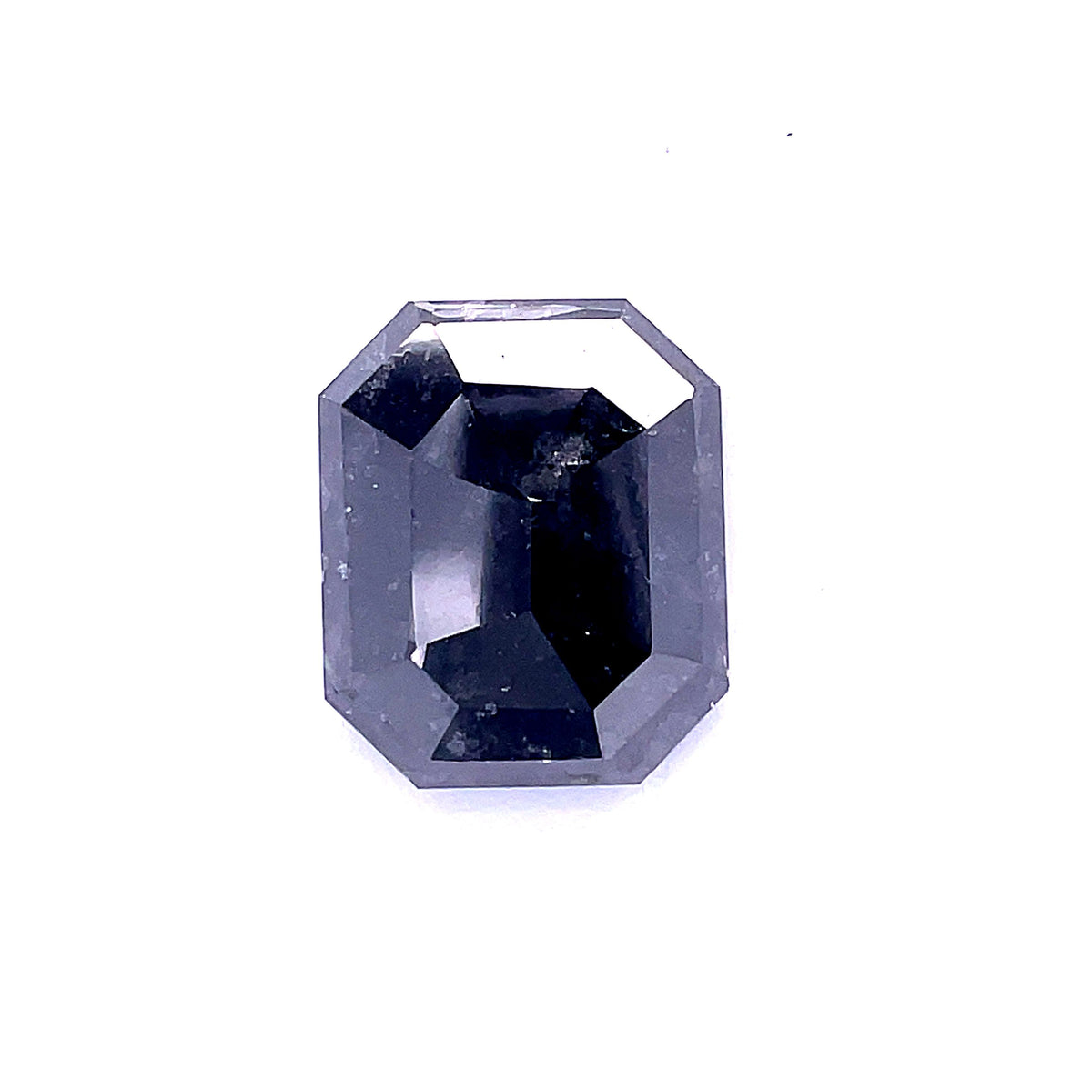 5.19 ct Emerald Salt and Pepper Natural Diamond
