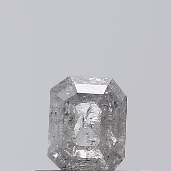 0.35 ct Emerald Salt and Pepper Natural Diamond, VVS2