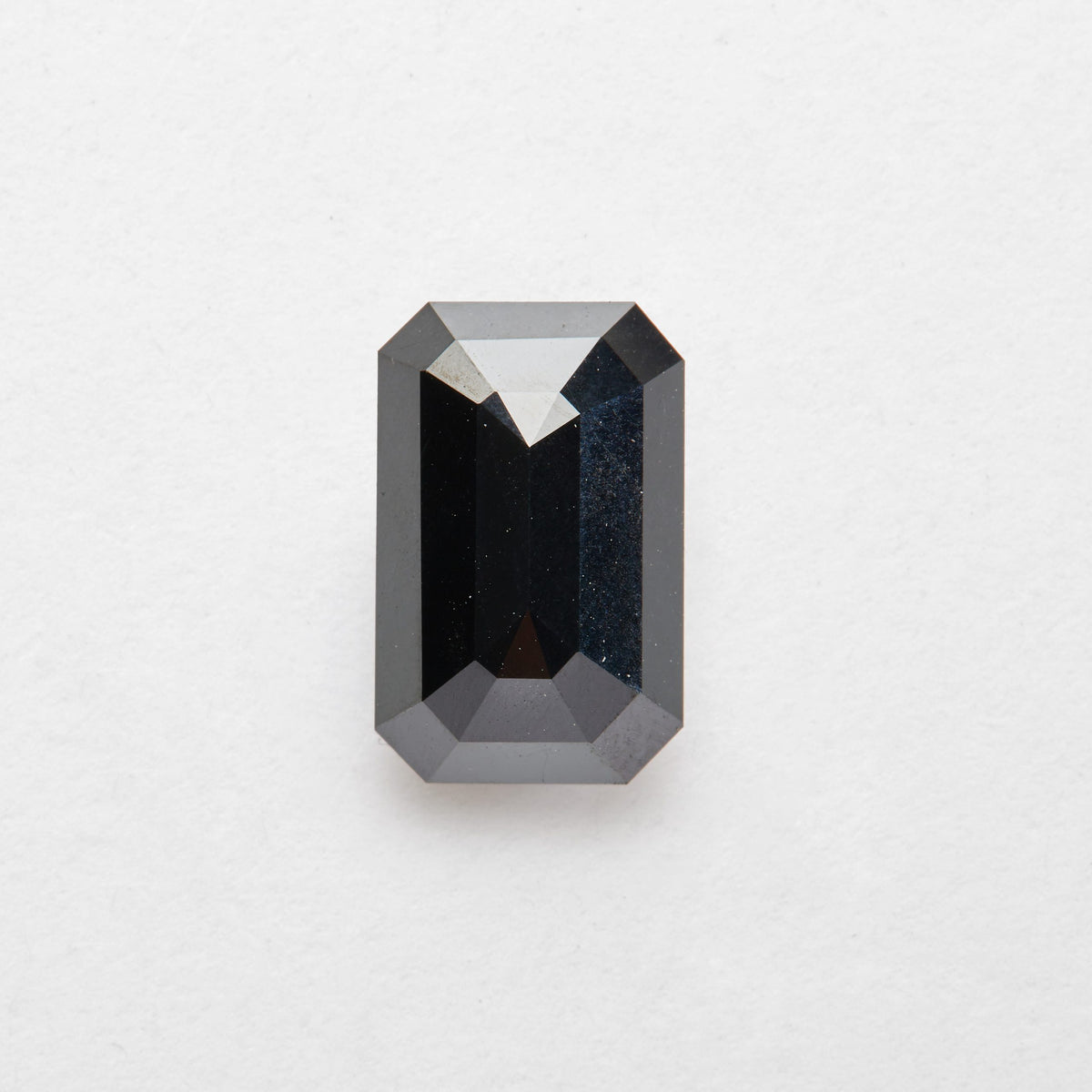 4.34 ct Emerald Cut Salt and Pepper Diamond